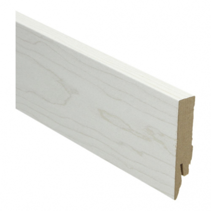 Rechte folieplint 70x14 elzen wit