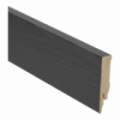 Rechte folieplint 70x14 zwart