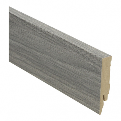 Rechte folieplint 70x14 grijze teak