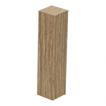 Hoek/eindstuk folie 4st. eiken wit