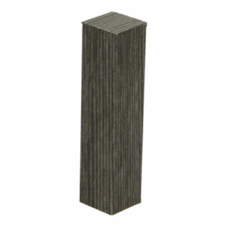 Hoek/eindstuk folie 4st. titanium eik
