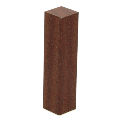 Hoek/eindstuk folie 4st. newport mahonie