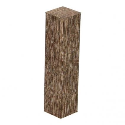 Hoek/eindstuk folie 4st. eiken geborsteld bruin