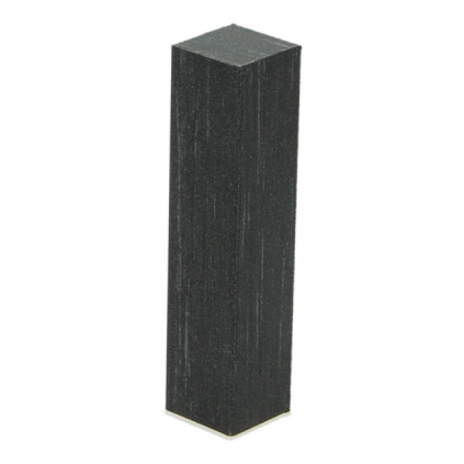 Hoek/eindstuk folie 4st. trendy zwart