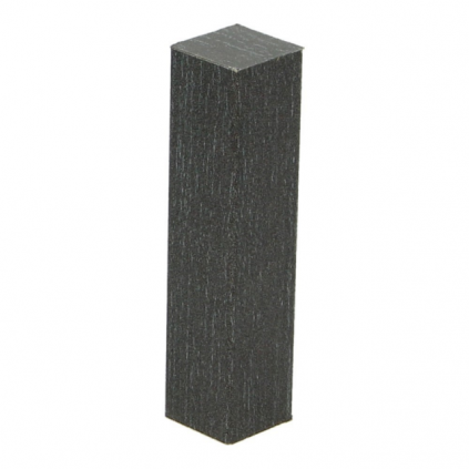 Hoek/eindstuk folie 4st. zwart geolied