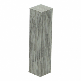Hoek/eindstuk folie 4st. Scarlet Oak light grey