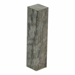 Hoek/eindstuk folie 4st. Castle Oak light grey