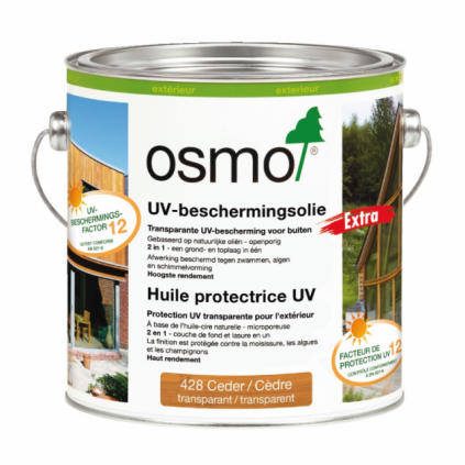 Osmo UV beschermende olie 428 Rood Ceder 2,5L