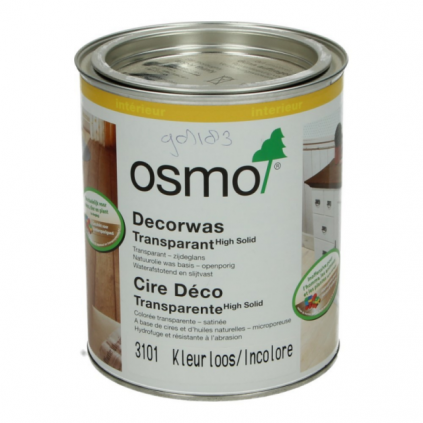 Osmo Decorwas Transparant 3101 kleurloos 0,75L