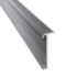 Trapneusprofiel 845 14x43mm tbv 2-3mm PVC zilver