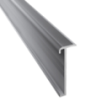 Trapneusprofiel 845 14x43mm tbv 2-3mm PVC zilver