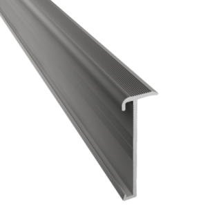 Trapneusprofiel 845 14x43mm tbv 2-3mm PVC RVS