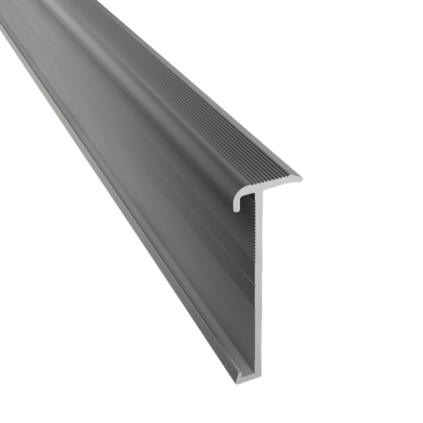 Trapneusprofiel 845 14x43mm tbv 2-3mm PVC RVS