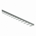 In-egaliseer eindprofiel (buigbaar) tot 6mm zilver
