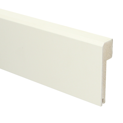 MDF Renovatieplint Klassiek 85x22 RAL 9010+uitsparing