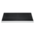 Luxe buitenmat zwart met zilver strip 50 x 80 cm