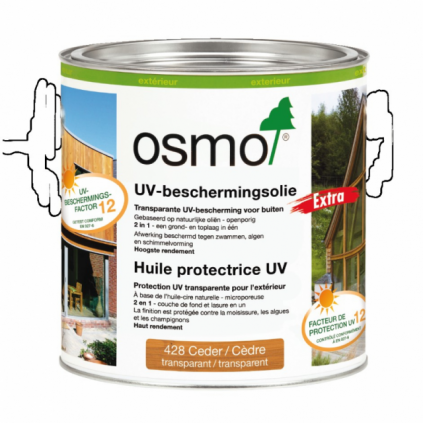 Osmo UV beschermende olie 428 Rood Ceder 0,75L
