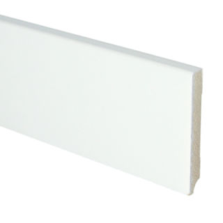 Budgetline MDF plint 90x12 V313 wit gegrond recht