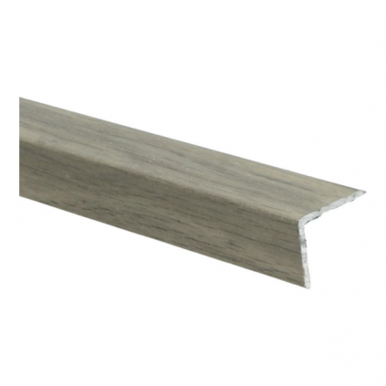 Duo-hoeklijn zelfkl. 24,5x30mm oud eiken licht