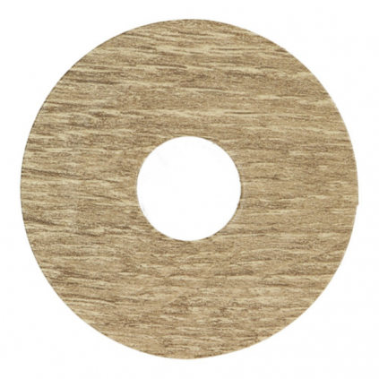 Zelfkl. rozet (17 mm) licht eiken geolied (10 st.)