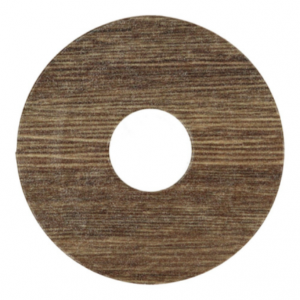 Zelfkl. rozet (17 mm) eiken bruin geolied (10 st.)