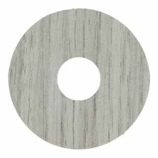 Zelfkl. rozet (17 mm) newcastle eiken grijs (10 st.)