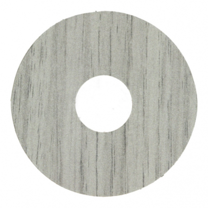 Zelfkl. rozet (17 mm) newcastle eiken grijs (10 st.)