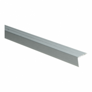 Hoeklijnprofiel zelfkl. 20 mm zilver geborsteld