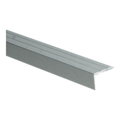 Hoeklijnprofiel zelfkl. 17 mm zilver geborsteld 1 m¹