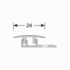 Design Clip 4-7,5 mm 578 dilatatieprofiel zilver