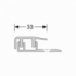 Design Clip 4-7,5 mm 577 eindprofiel RVS