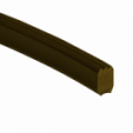 Trap antislipprofiel bruin 8x11mm (infrezen)