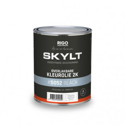 Skylt Overlakbare Kleurolie 2K Black 5052 1L
