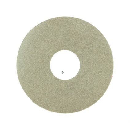 Zelfkl. rozet (17 mm) beige beton donker (10 st.)