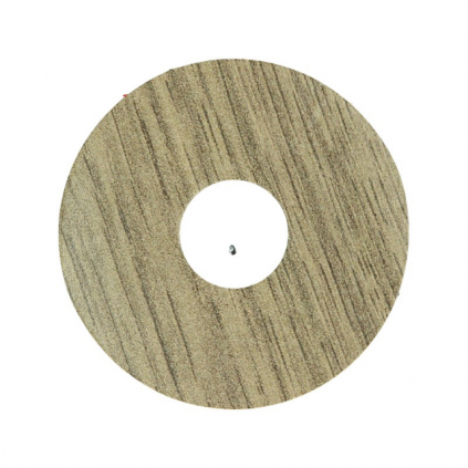 Zelfkl. rozet (17 mm) eik. lichtbruin geolied (10 st.)