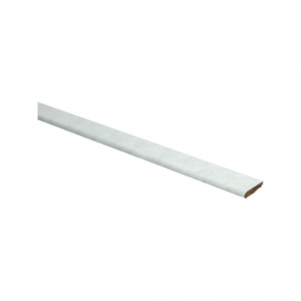 Afwerklijst met plakstrip beton wit