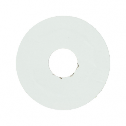 Zelfkl. rozet (17 mm) wit RAL 9016 (10 st.)