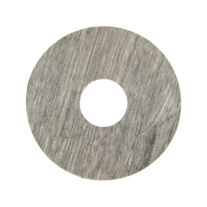 Zelfkl. rozet (17 mm) eiken salmiak grijs (10 st.)