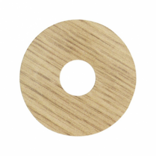 Zelfkl. rozet (17 mm) eiken geborsteld (10 st.)
