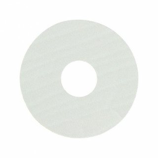 Zelfkl. rozet (17 mm) eiken wit gelakt (10 st.)