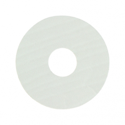 Zelfkl. rozet (17 mm) eiken wit gelakt (10 st.)