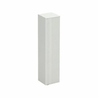 Hoek/eindstuk folie 4st. wit RAL 9010