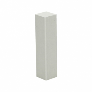 Hoek/eindstuk folie 4st. wit RAL 9001
