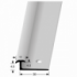 Overgangsprofiel 345 t.b.v. 4,5 mm PVC RVS geb.