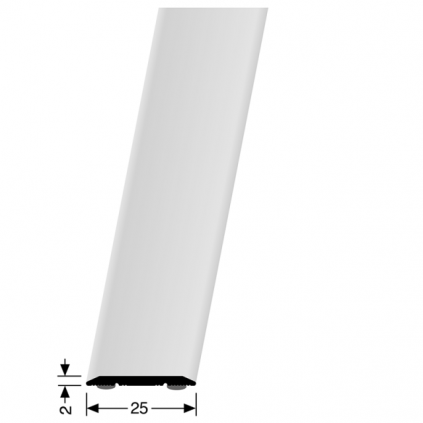 Dilatatieprofiel 442 zelfklevend 25 mm zilver geb.