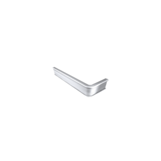 Inschuif trapprof 845 hoek rechts 3mm PVC zilver