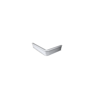 Inschuif trapprof 845 hoek 90gr tot 3mm PVC zilver