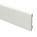 Watervaste kunststof Moderne plint 70x12 wit
