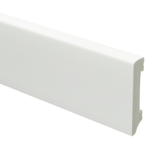 Watervaste kunststof Moderne plint 70x15 wit
