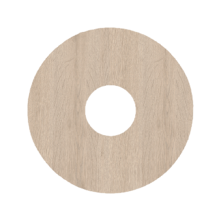 Zelfkl. rozet (17 mm) mountain oak vergr. (10 st.)